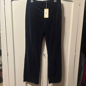Elegant Navy Blue Boot Cut Corduroy Pants